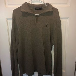 Polo zip up sweater